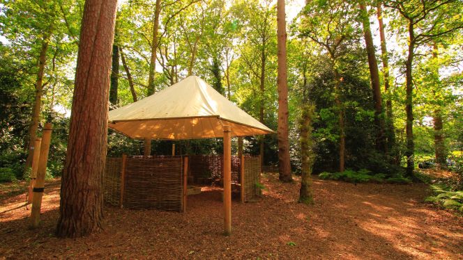 Outdoor canopy classroom at Eagle House School