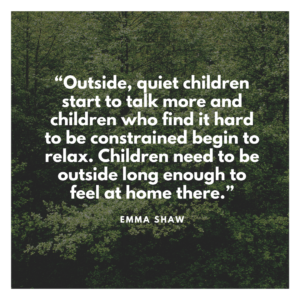 Outdoor learning benefit quote