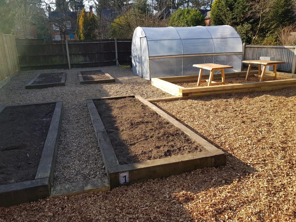 Polytunnel and Raised Beds Built By SOuL